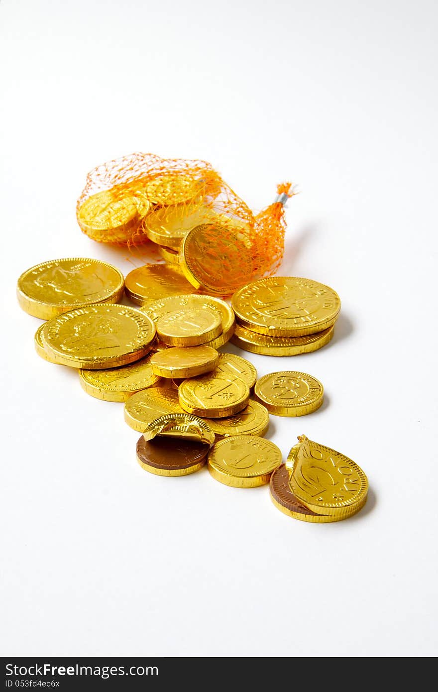 Gold Chocolate Coins