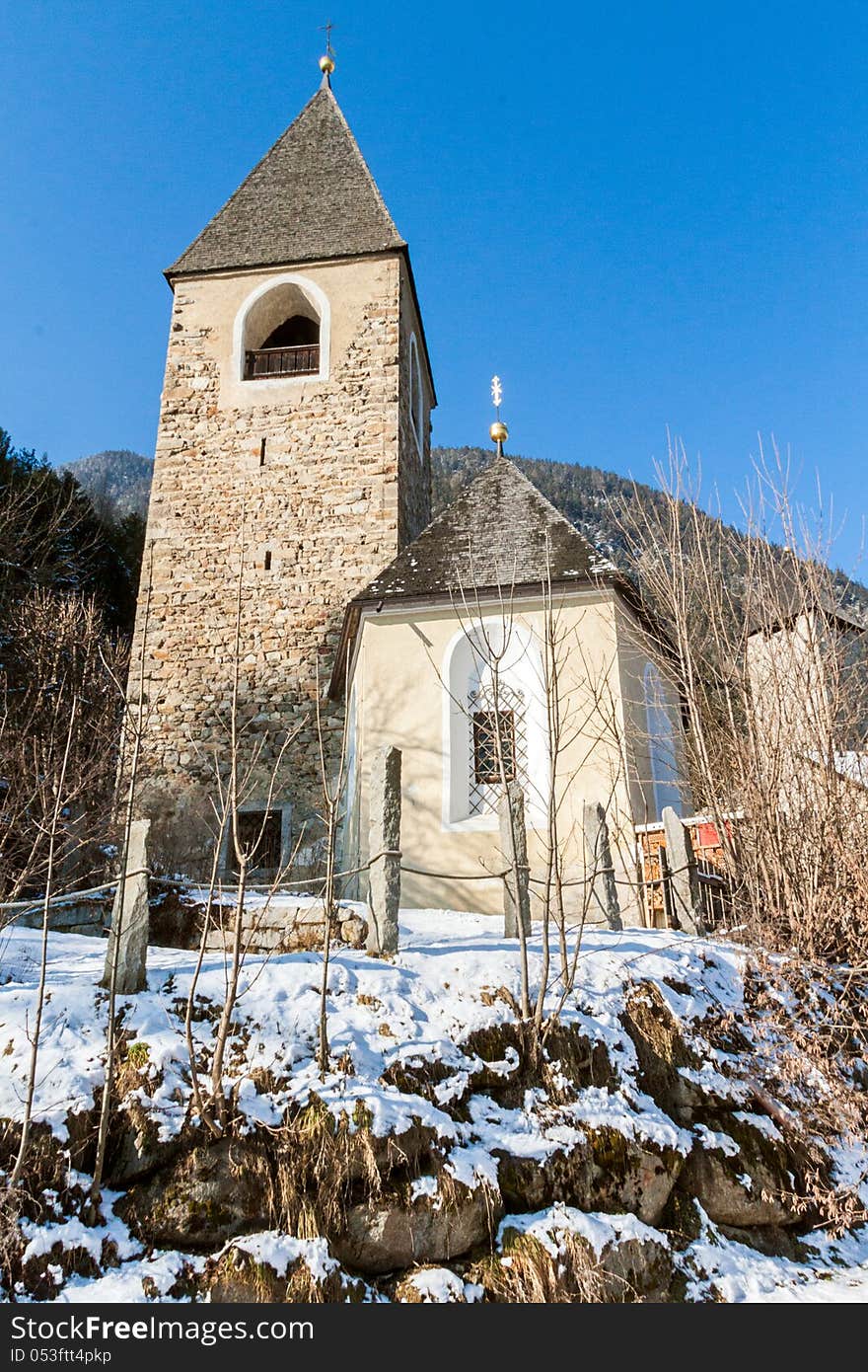 Church on the hill of Gais