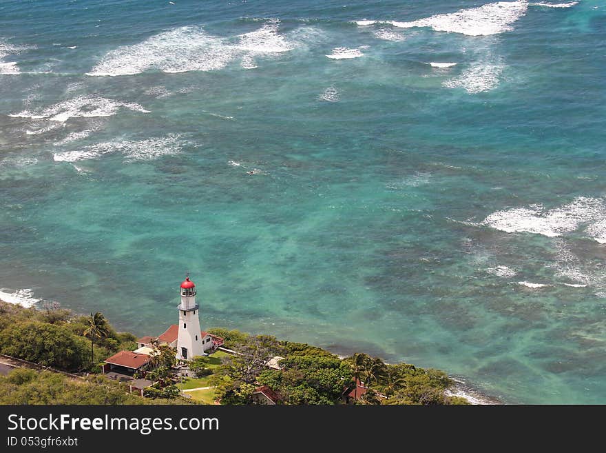 Lighthouse On Oahu, Hawaii