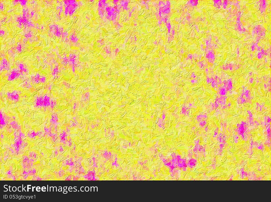 Purple on yellow background