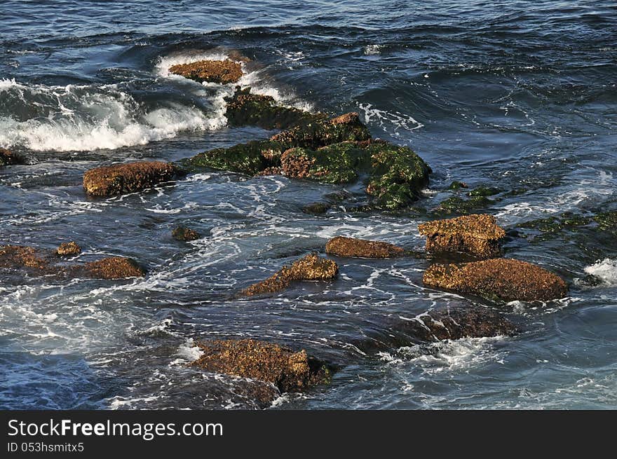 Low tide at La Jolla Cove in San Diego CA. Low tide at La Jolla Cove in San Diego CA