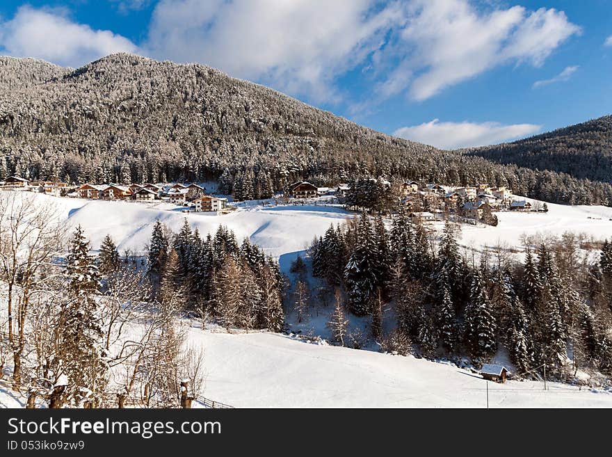 Panoramic view of the ahrntal