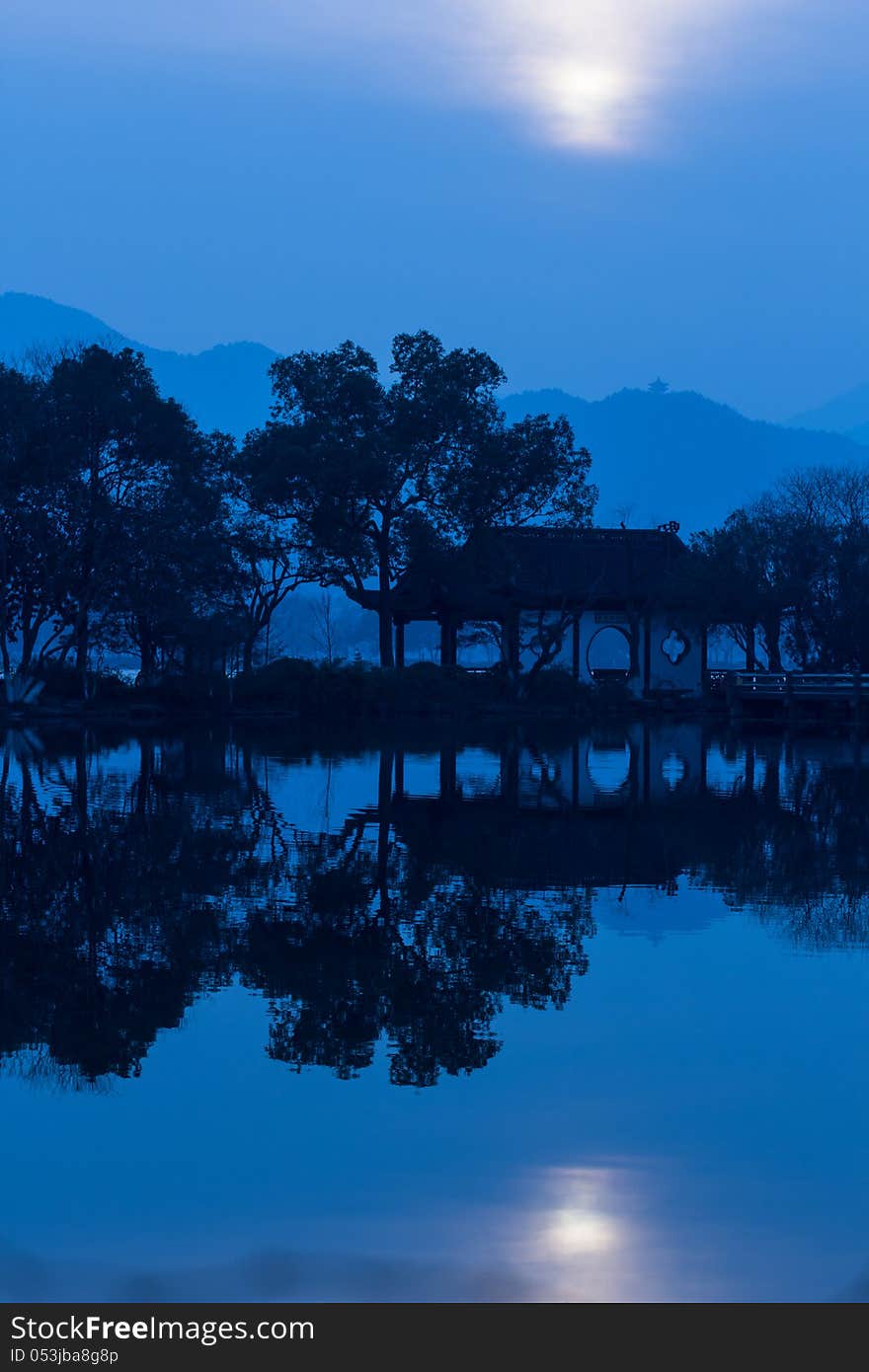 A photo shot in a island in the middle of west lake, hangzhou China. The mist make the view much cooler than normal. A photo shot in a island in the middle of west lake, hangzhou China. The mist make the view much cooler than normal.