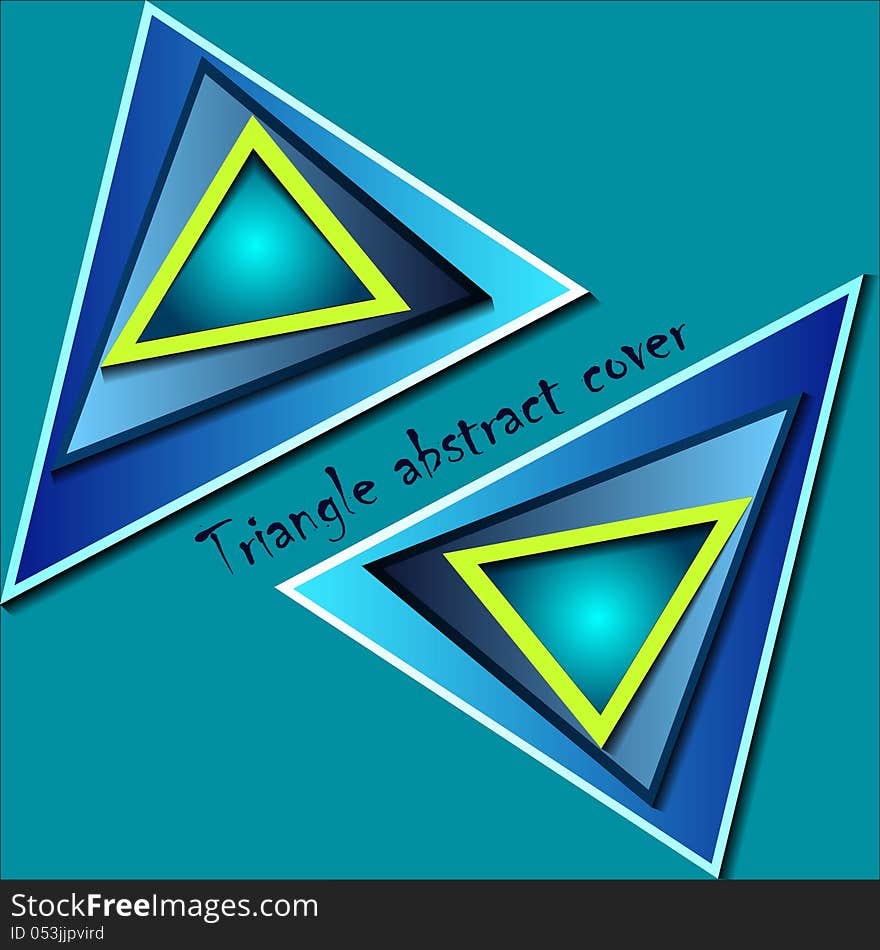 Triangle abstract cover vector