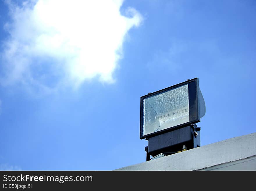 This lamp is commonly found along the park.in thailand. This lamp is commonly found along the park.in thailand