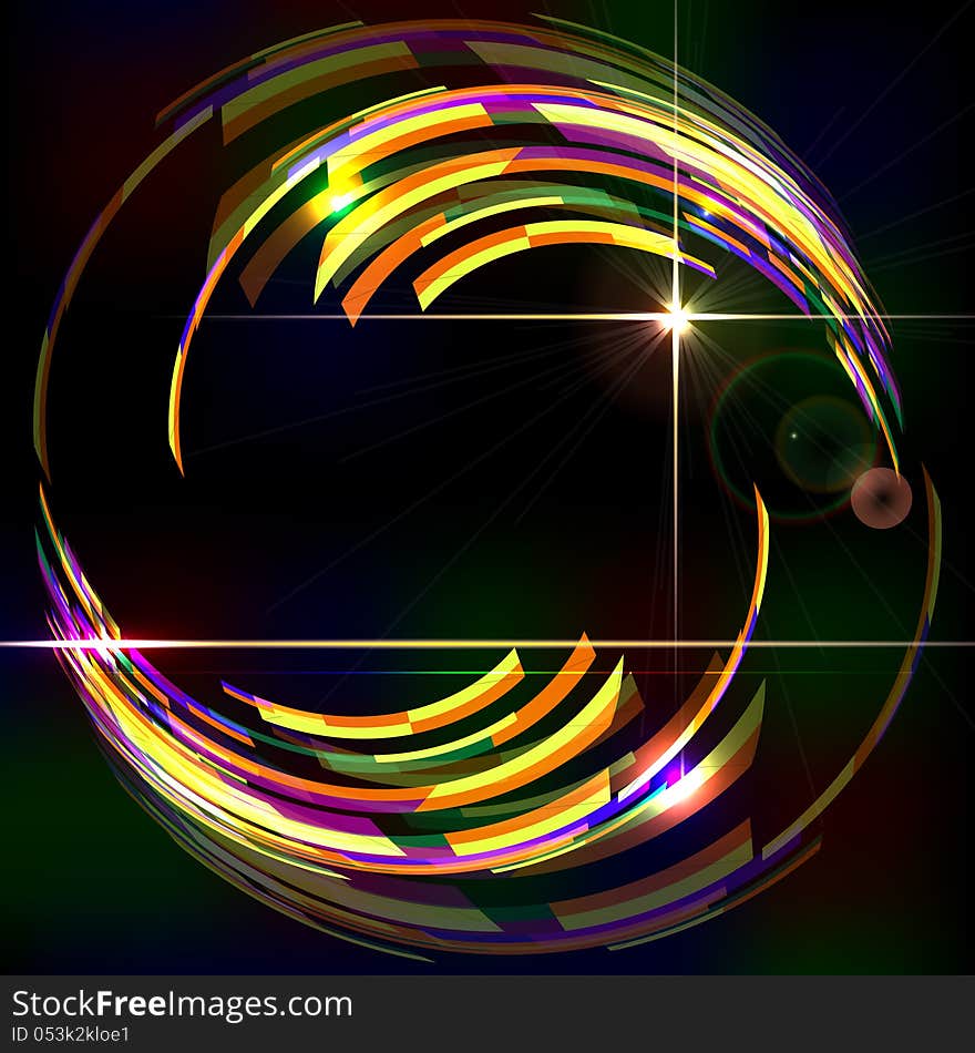 Abstract shiny vector technology trendy background.