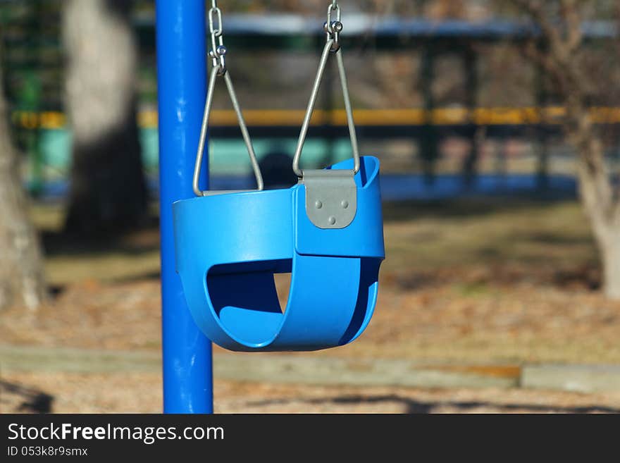 Baby swing at playground