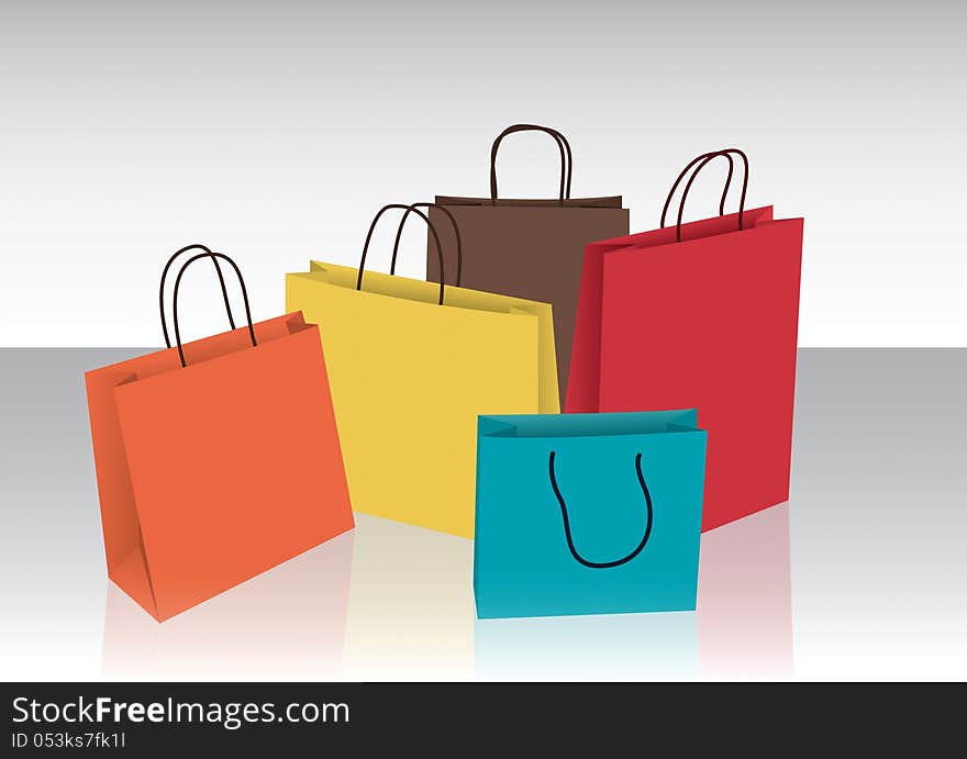 Colorful shopping bags