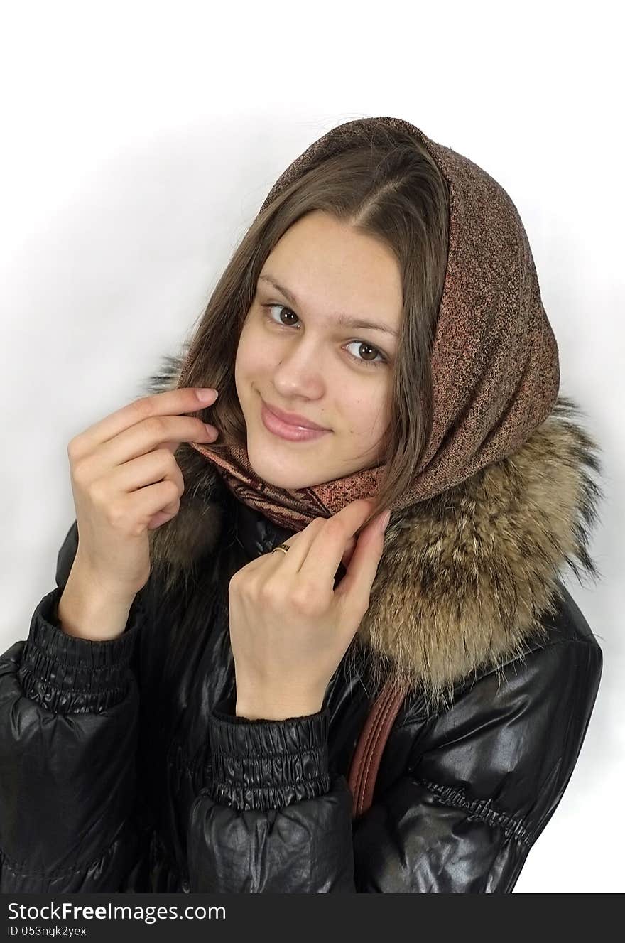 Portrait of smiling girl in headscarf - Earnings