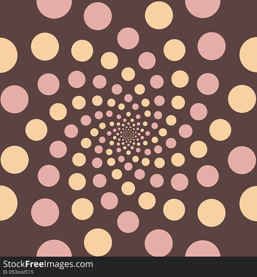 Circle Background Dark Brown