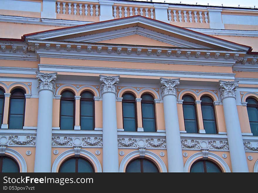 Windows of an old building in Bucharest, Romania. Windows of an old building in Bucharest, Romania