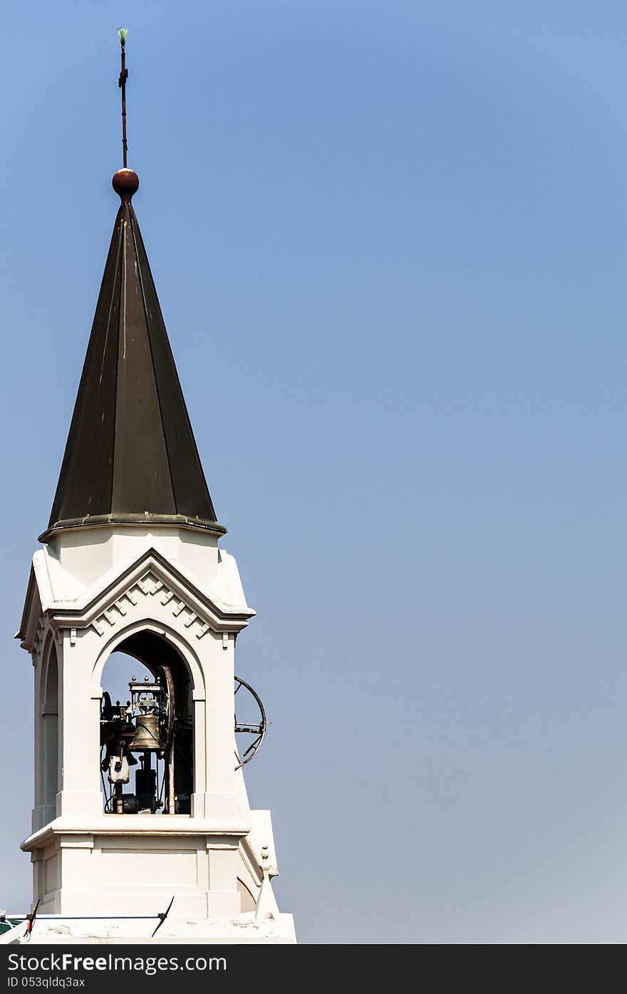 Bell tower of a church, Italy