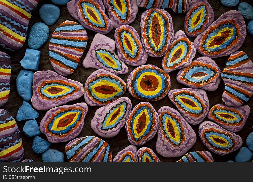 Painted stones