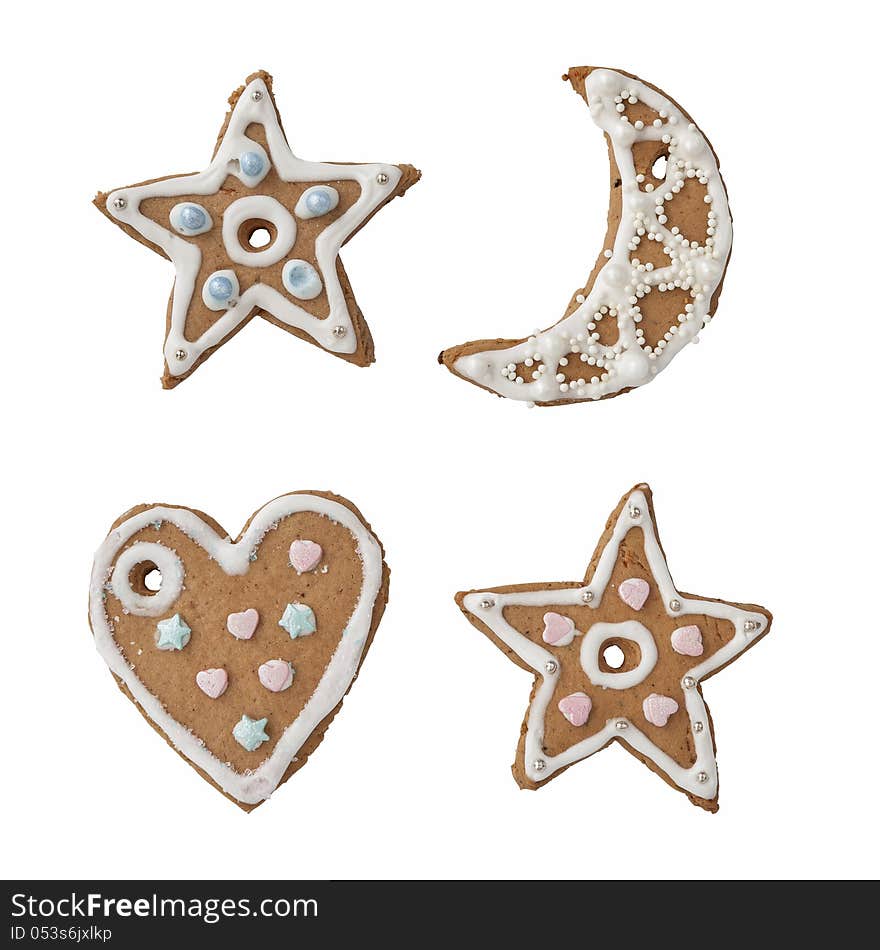 Handmade cookies isolated