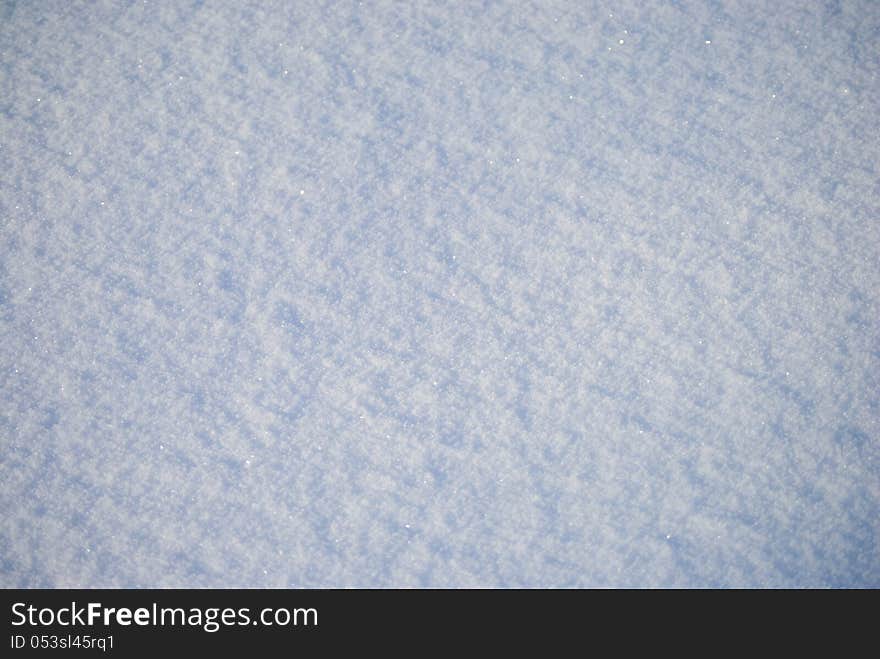 White winter snow background, texture