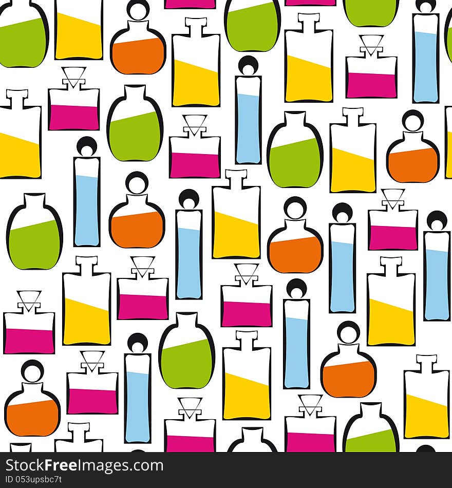 Seamless perfumery pattern