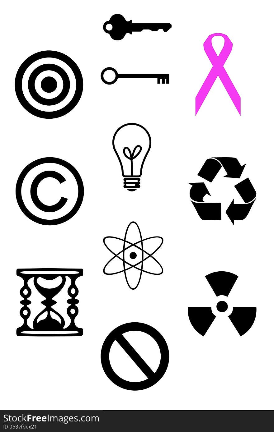 A collection of various symbols