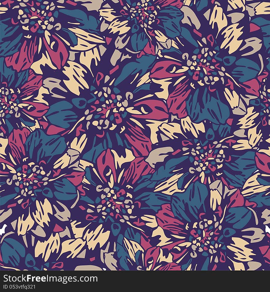 Floral seamless texture