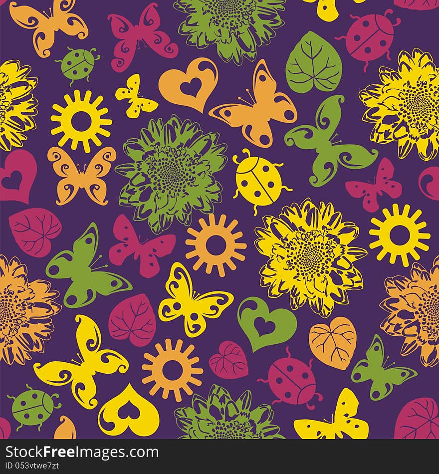 Floral seamless texture