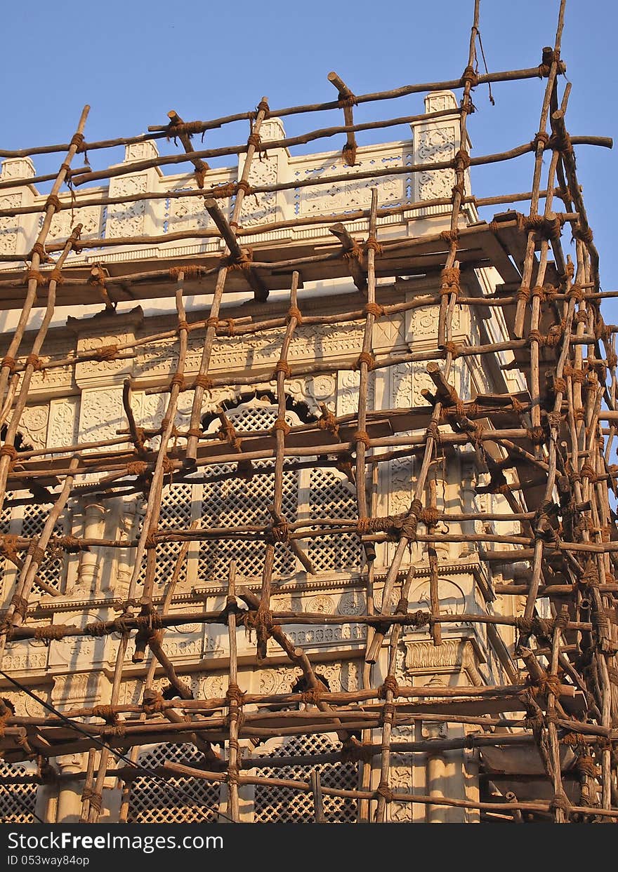 Bamboo scaffold