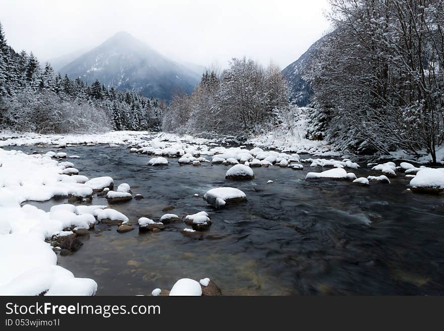 Mountain winter landscape