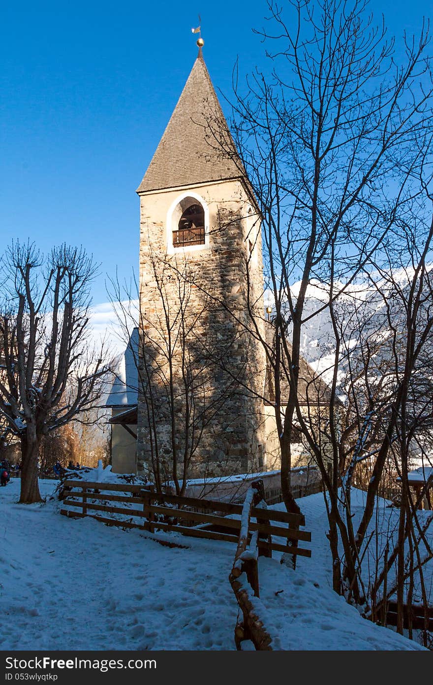 Church on the hill of Gais