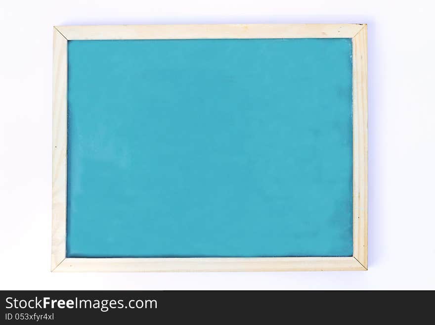 Blank chalkboard in wooden frame