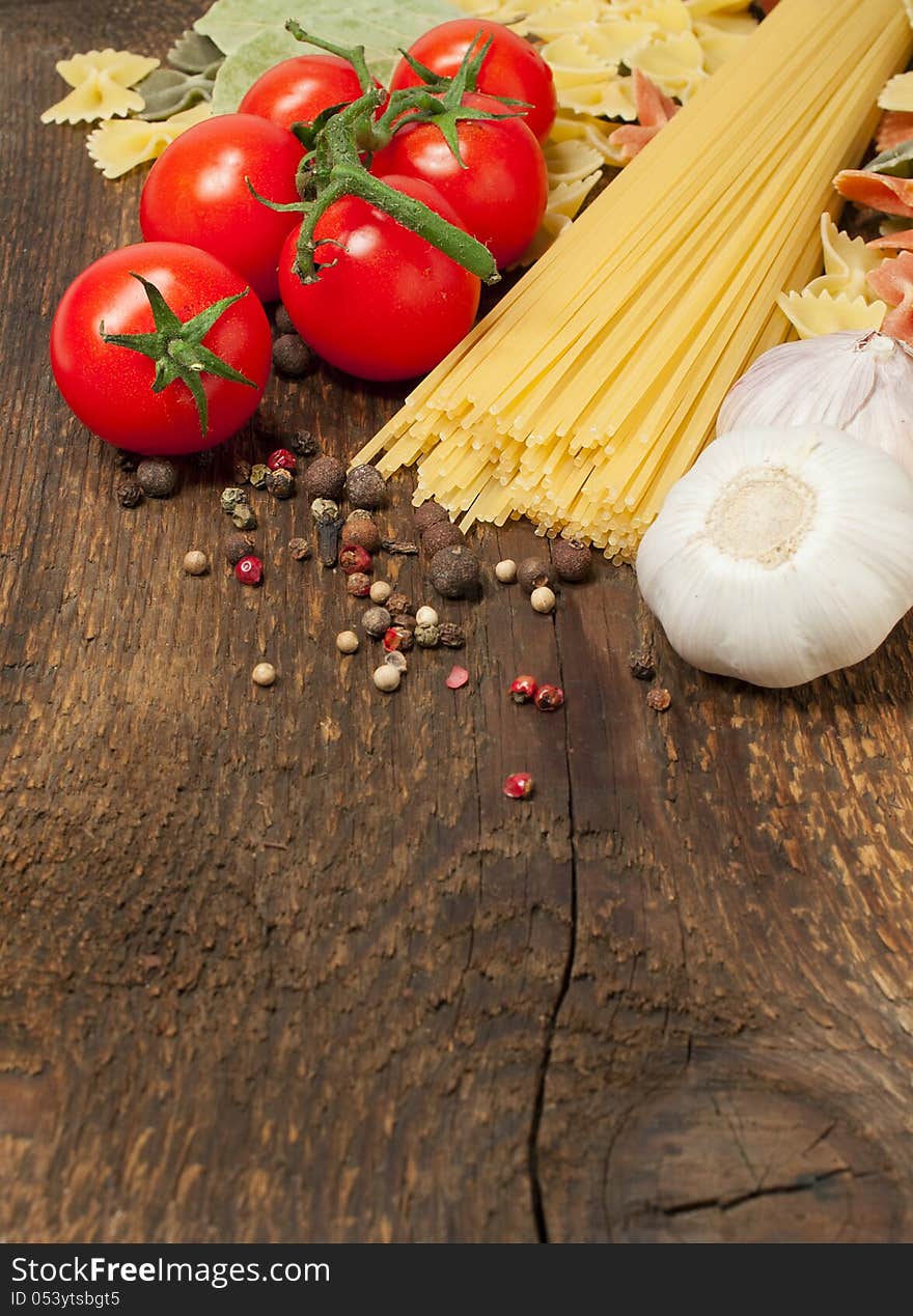 Ingredients for pasta