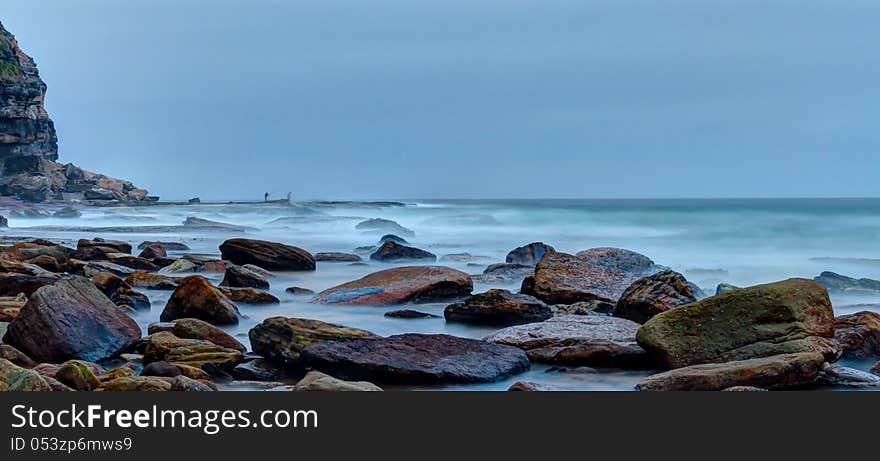 Big rocks in turimetta beach