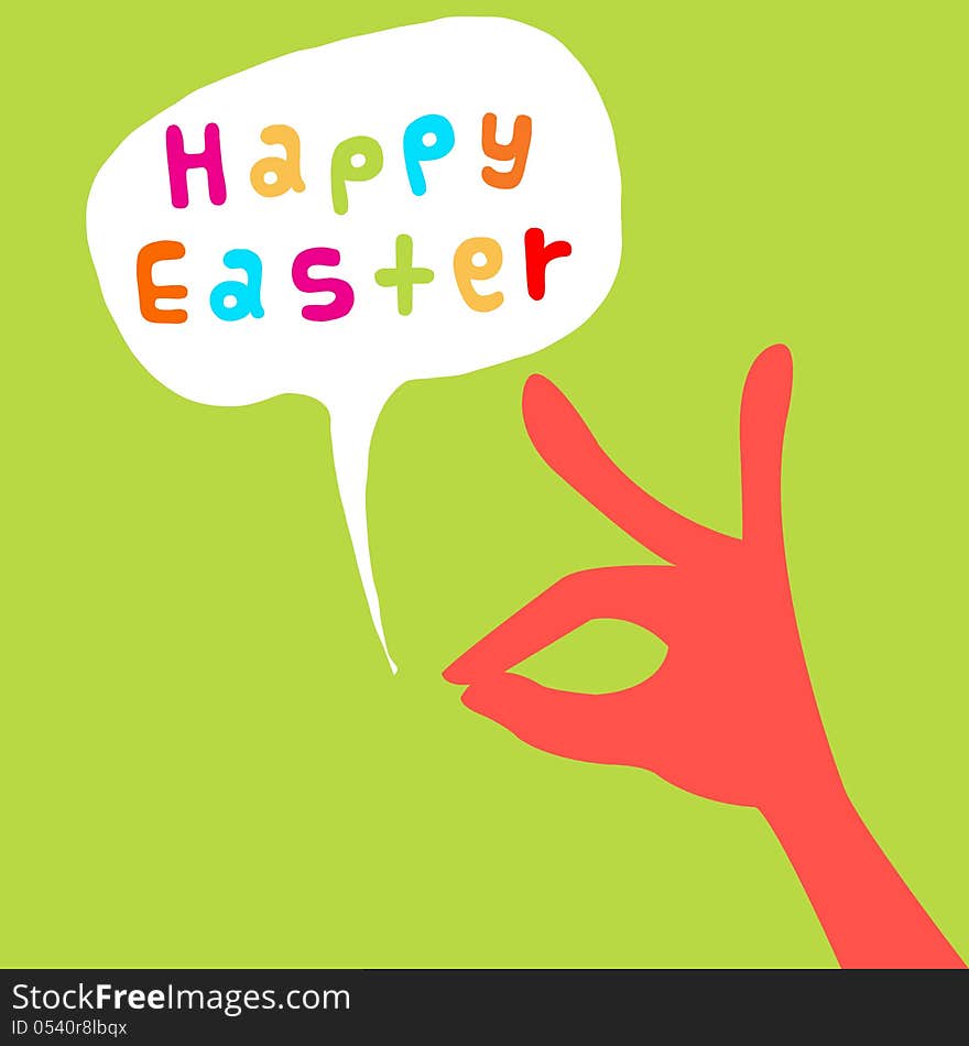 Happy easter card