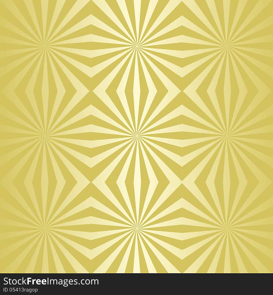 Seamless Golden Abstract Wallpaper.