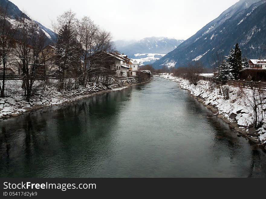 Mountain winter landscape