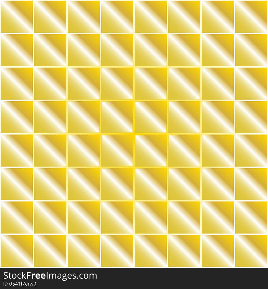 Vector seamless abstract background with golden mosaics. Vector seamless abstract background with golden mosaics