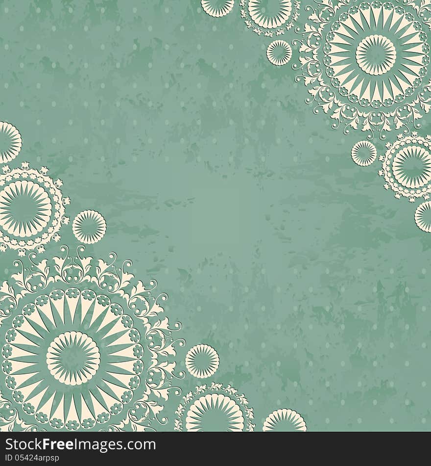 Abstract background with floral lace