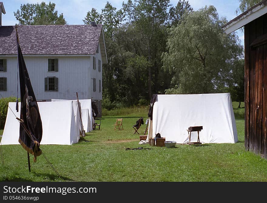 Civil War Reenactment Camp