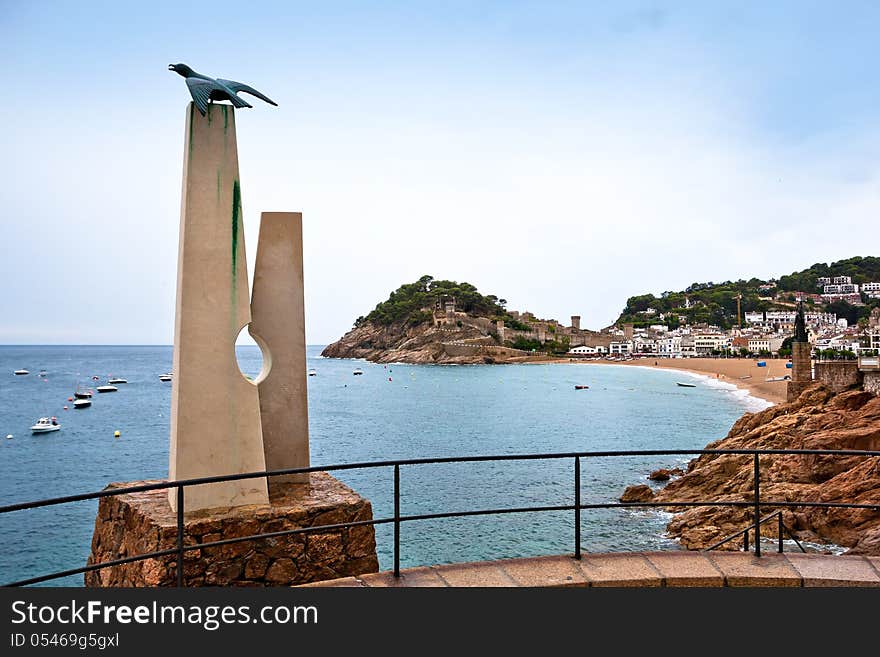 Castle View In Tossa De Mar, Spain.