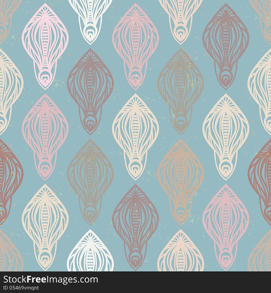 Seamless vector pattern with air balloons