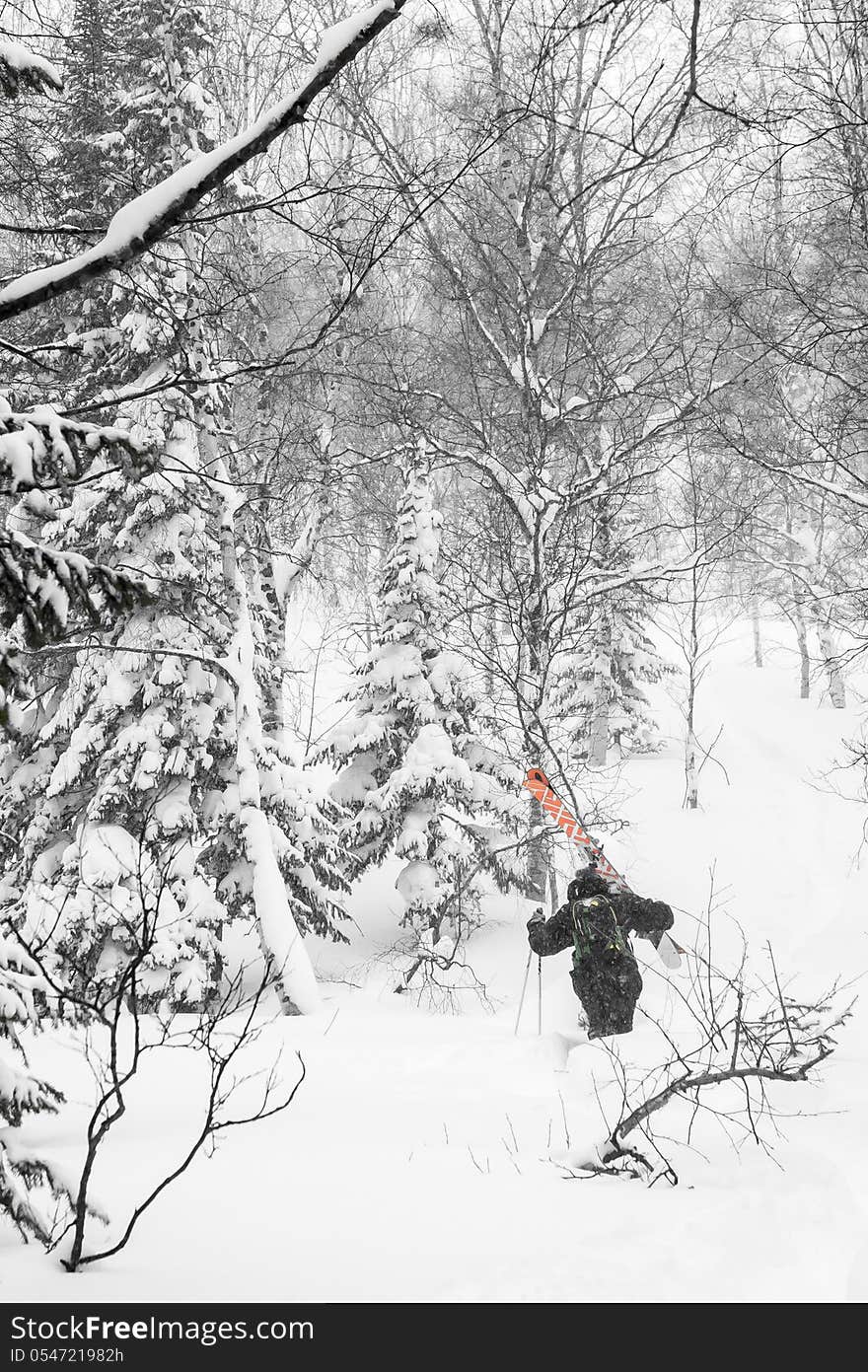 Freeride in Siberia