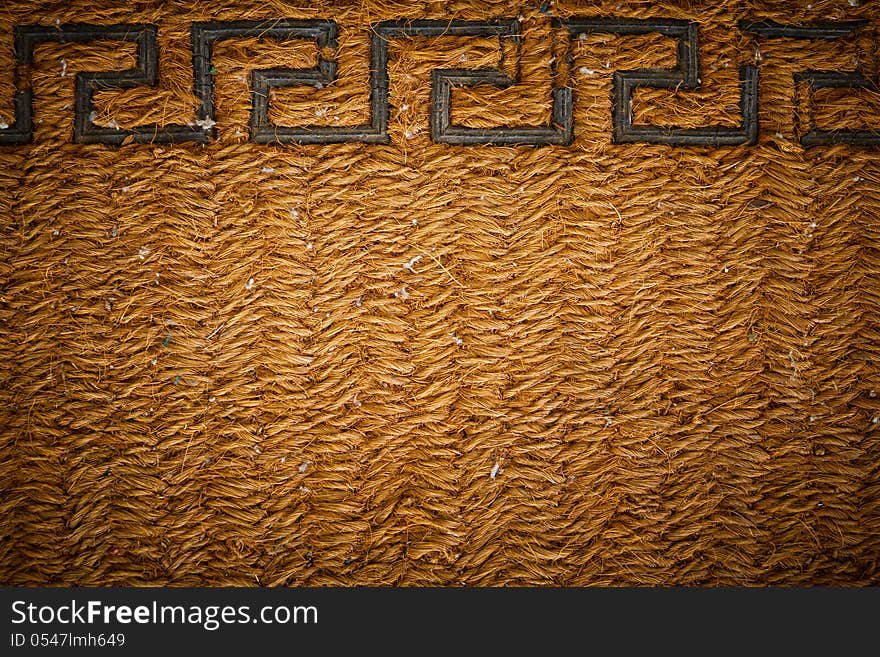 Texture Of Mat.