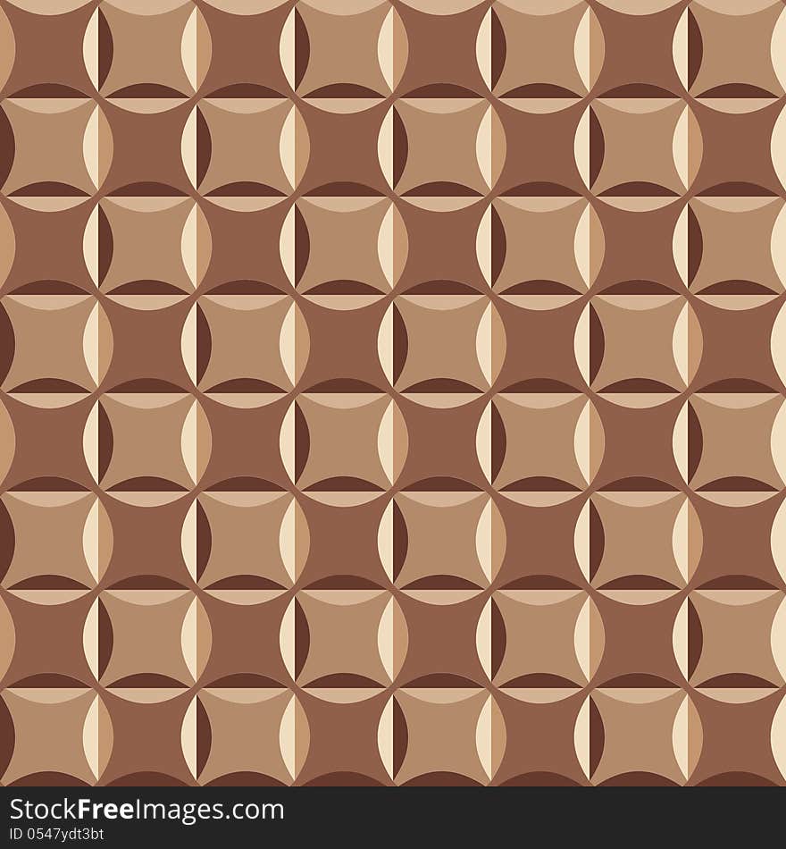 Seamless pattern in brown colors