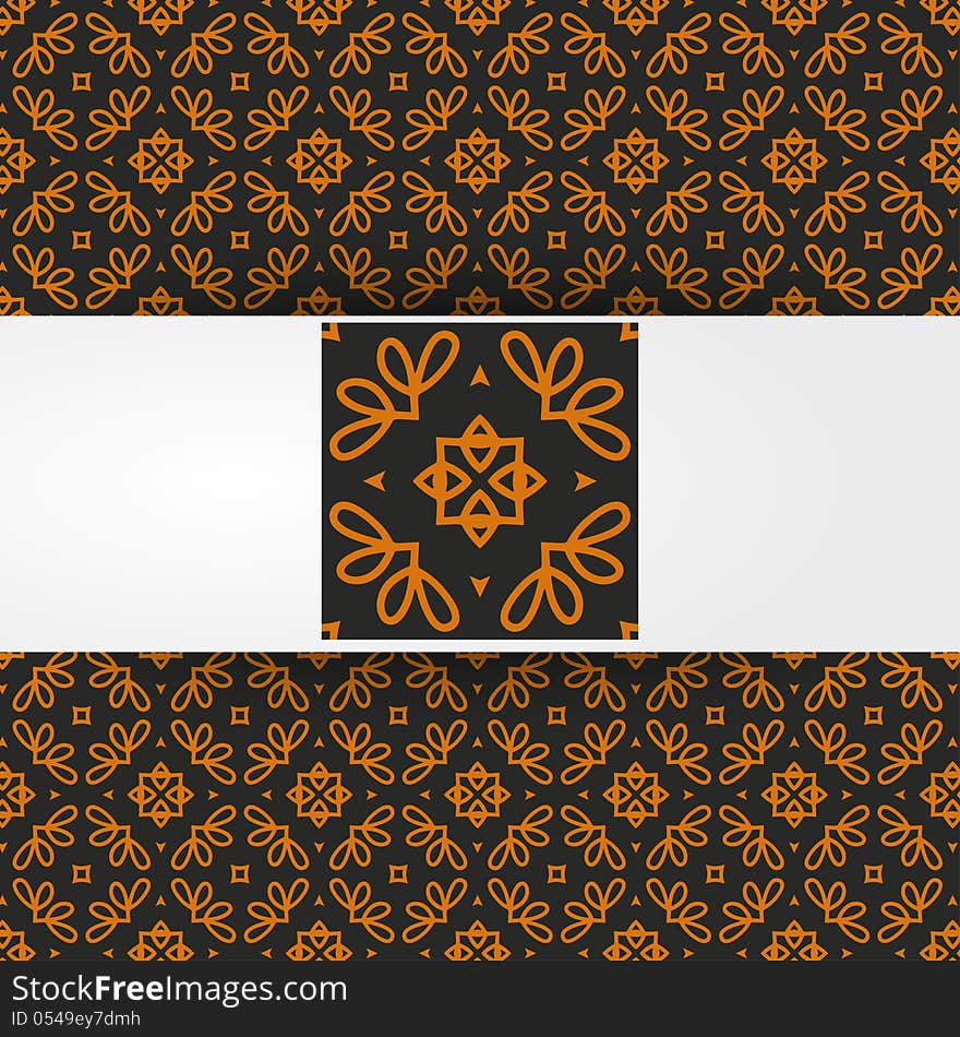 Vector geometric seamless pattern