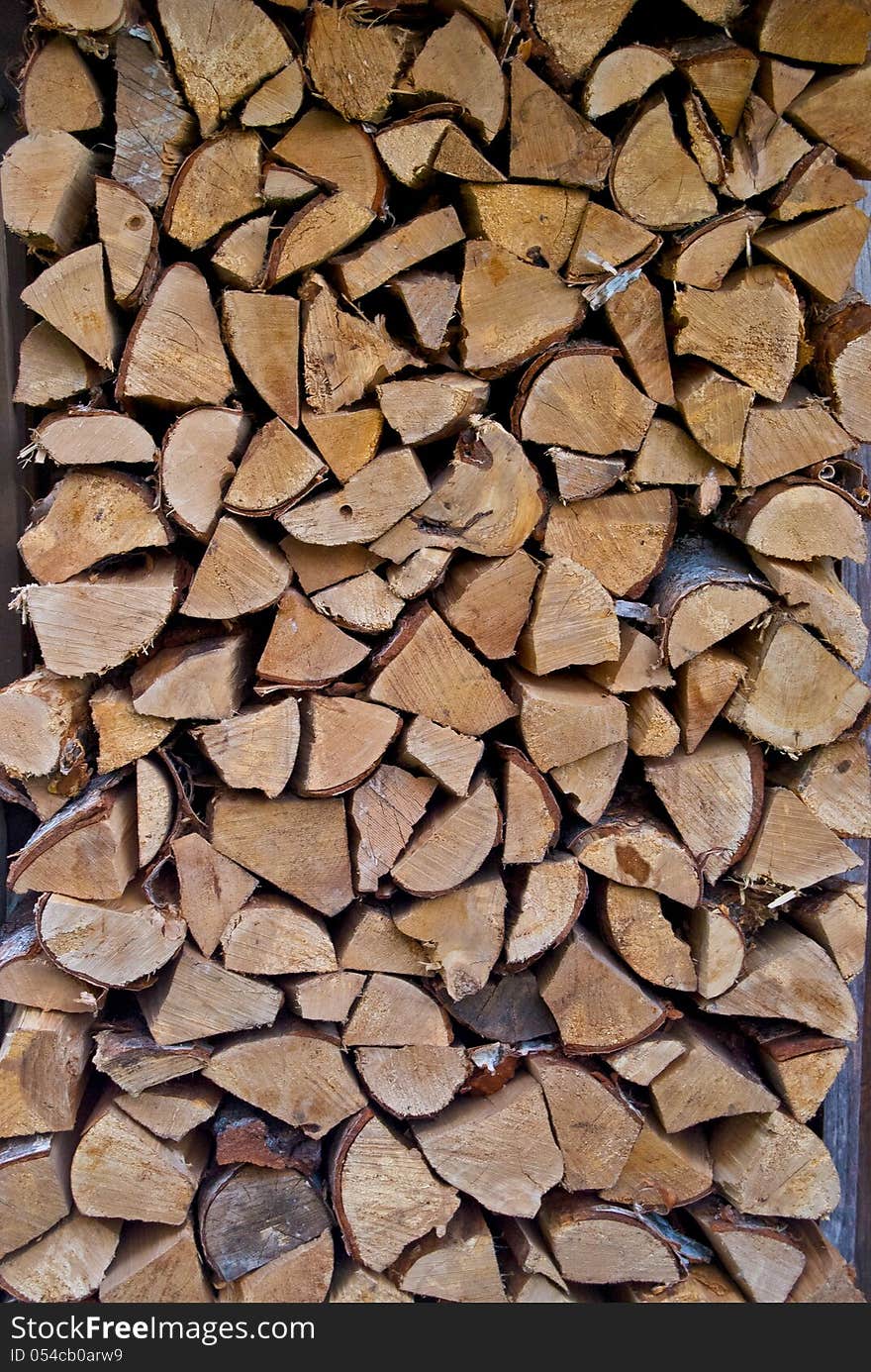 Chopped Wood Wall