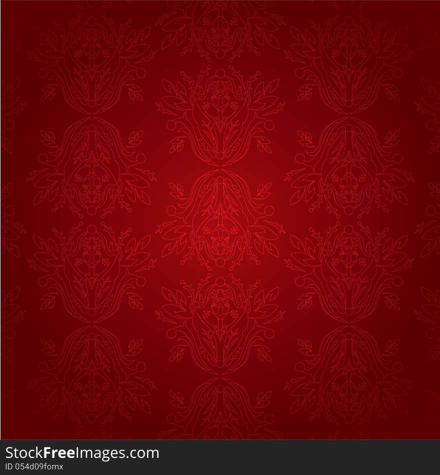 Red vintage pattern background texture. Red vintage pattern background texture