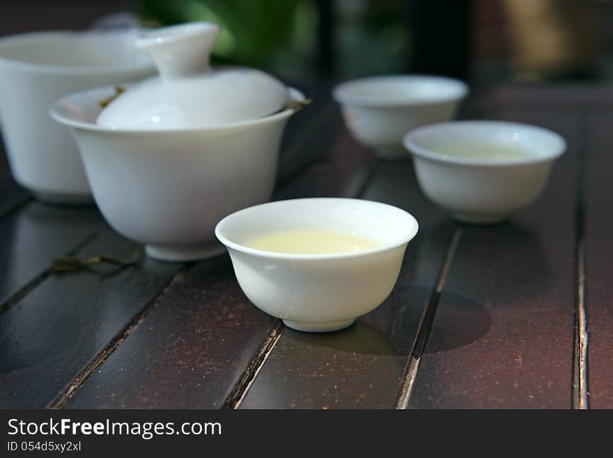 Traditional chinese tea ceremony, close up photo