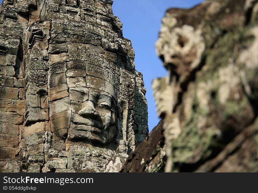 Bayon face, Angkor wat, Combodia