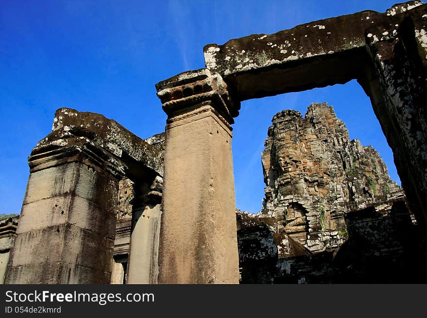 Bayon face, Angkor wat, Combodia