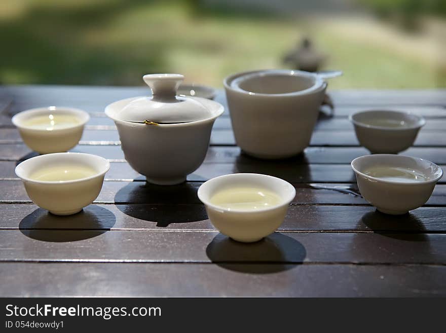 Traditional chinese tea ceremony, close up photo