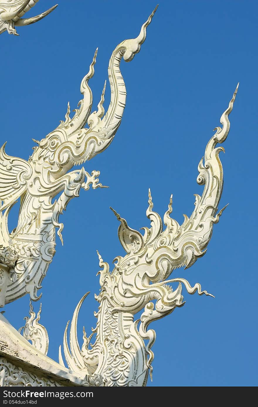 Thai temple, Wat Rong Khun, Chiang Rai, Thailand