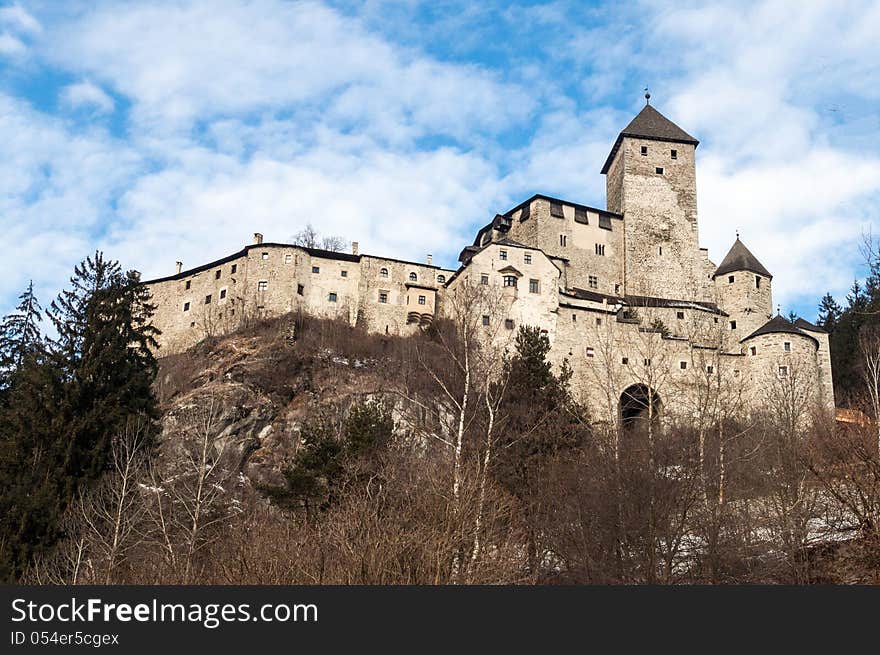 Castle on the alps in campo tures. Castle on the alps in campo tures