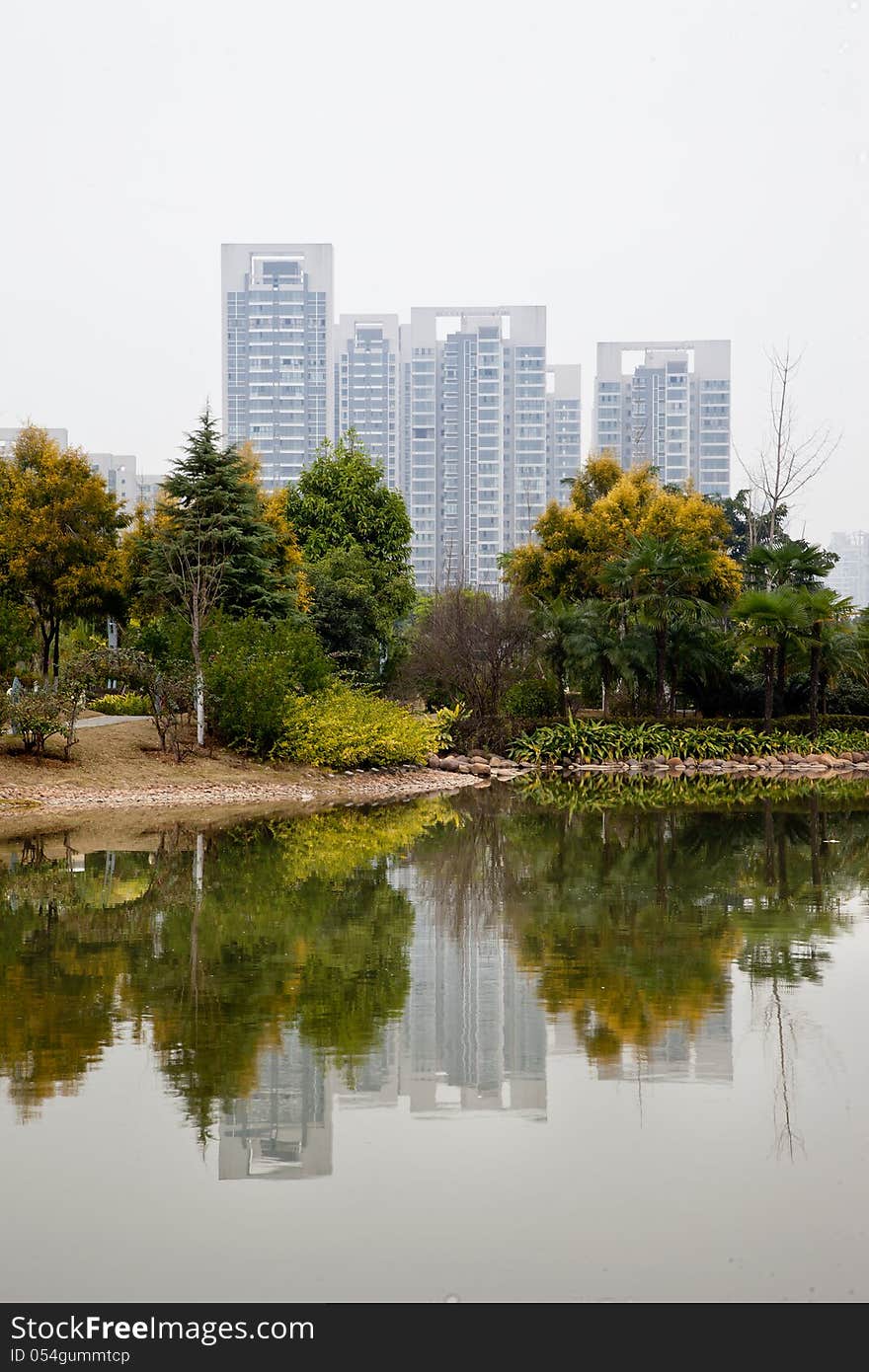 Lake and reflection